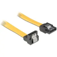 DeLOCK – SATA 3 Gb/s Cable straight to downwards angled 70 cm yellow (82482)