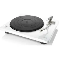 Denon DP-400 -levysoitin, valkoinen