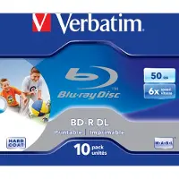 BD-R DL 50GB, 6x, printable, jewel case, 10kpl