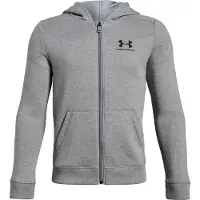 Under Armour EU Cotton Fleece Full Zip Huppari, Steel L