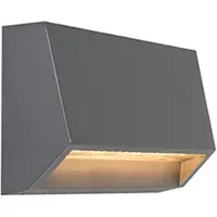 QAZQA Moderni ulkoseinävalaisin tummanharmaa sis. LED IP65 - Sandstone 2