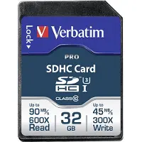 Verbatim 32GB SDHC -muistikortti, UHS-I V30, jopa 90/45 MB/s