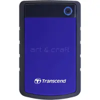 Transcend 2,5” ulkoinen kovalevy, 1TB USB 3.0, sininen