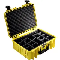 B&W BW Outdoor Cases Type 5000 / Yellow (DIVIDER SYSTEM)
