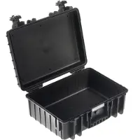 B&W Outdoor Case Type 5000 musta vaahtomuovilla