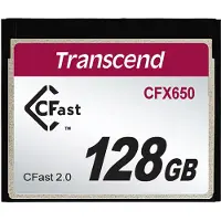 Transcend CFX650 128 Gt CFast 2.0 -muistikortti, musta