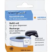Herma 1051, Valkoinen, Paperi, 12 mm, 13 mm, 1000 kpl, Saksa