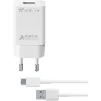 Cellularline usb-c charger kit 15w white