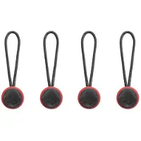 Peak Design Anchor V4 kiinnike, 4-pack, musta/punainen