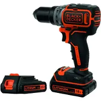 Black & Decker Pora/ruuvinväännin BL186K1B2-QW; 18 V; 2x2,0 Ah akku