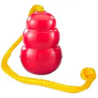 Kong - Classic with Rope Medium Red - Koirat - Koiran lelut ja pelit - Kumilelut