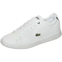 Lacoste Kenkä - Carnaby - Valkoinen/Laivastonsininen M. Nauhoite - - 29 - Kengät