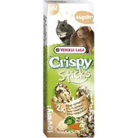 Versele-Laga Sticks Hamsters-Rats Rice & Vegetables, Snack, 110 g, Guinea pig, Hamster, Mus, Vitamin D3, Vitamin E, Cereals (1.5%, roasted rice), see
