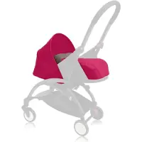 BABYZEN YoYo Väripaketti 0+ pinkki Makuuosan kuomu, jalkapeite ja pienennin