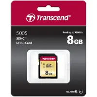 Transcend 500S 8GB SDHC muistikortti MLC NAND