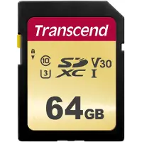 Transcend 500S 64GB SDXC UHS-I Memory Card