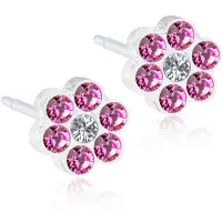 Blomdahl Medical Plastic Daisy 5mm Rosa/vit