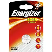 Energizer 637433, Kertakäyttöinen akku, CR2025, Litium, 3 V, 1 kpl, Hopea (E301021601)
