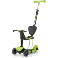 Milly Mally Little Star Potkuauto/Potkulauta 3-in-1, Vihreä