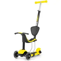 Milly Mally Little Star Potkuauto/Potkulauta 3-in-1, Keltainen