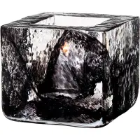 Kosta Boda Brick-kynttilälyhty musta