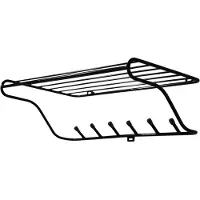 Maze Hat rack -hylly black l 60 cm