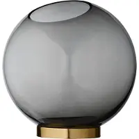 AYTM Globe maljakko iso musta-messinki