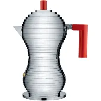 Alessi Pulcina espressopannu, 6 kuppia, alumiini - punainen