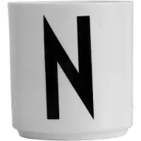Design Letters Porcelain Cup A-Z, Æ, Ø - White - 25 CL