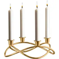 Georg Jensen Season kynttilänjalka Ø26 cm kullattu