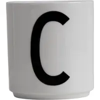 Design Letters Arne Jacobsen posliinikuppi, valkoinen, A-Z