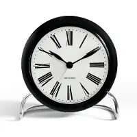 Arne Jacobsen - Roman Pöytäkello 11 cm Musta
