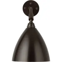 Gubi - Bestlite BL7 seinävalaisin, musta-messinki, 29 cm