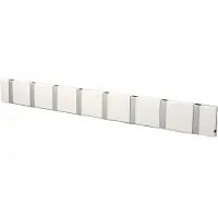 LoCa Knax vaatenaulakko 80 cm valkoinen-harmaa