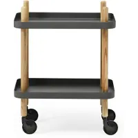 Normann Copenhagen Block tarjoiluvaunu, tummanharmaa