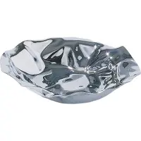 Alessi Round Basket In 18/10 Stainless Steel - Silver - D27.5CM