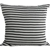 House Doctor tyynynpäällinen stripes musta-harmaa