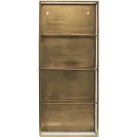House Doctor Vitrineskab, Hdglass, Messing - Gold - 35X15X80