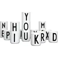 Design Letters Arne Jacobsen posliinikuppi, valkoinen, A-Z