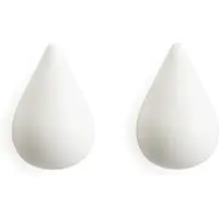 Normann Copenhagen Dropit koukku iso, 2 kpl, valkoinen