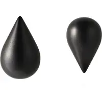 Normann Copenhagen Dropit koukku pieni, 2 kpl, musta