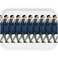 Design House Stockholm Uncle Blue Tray - White - 20X27CM