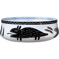 Kosta Boda - Caramba Kulho 26,5 cm Musta/Valkoinen