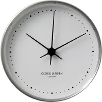 Georg Jensen Henning Koppel seinäkello, 22 cm, ruostumaton teräs