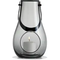 Holmegaard Design With Light -kynttilälyhty, smoke 25 cm