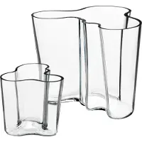 Iittala - Alvar Aalto Maljakkosetti 16+9,5 cm Kirkas