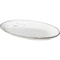 Broste Copenhagen Nordic Sand soikea lautanen 13,6 x 22 cm