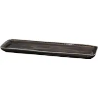 Broste Copenhagen Fad 'Nordic Coal' - Black - 12.5X35X2.5CM