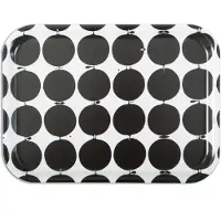 Opto Design Tallyho tarjotin 27x20 cm Musta-valkoinen