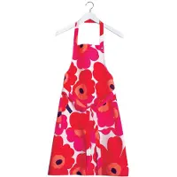 Marimekko Pieni Unikko -esiliina, punainen